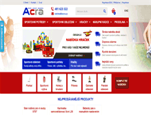 Tablet Screenshot of acra.cz